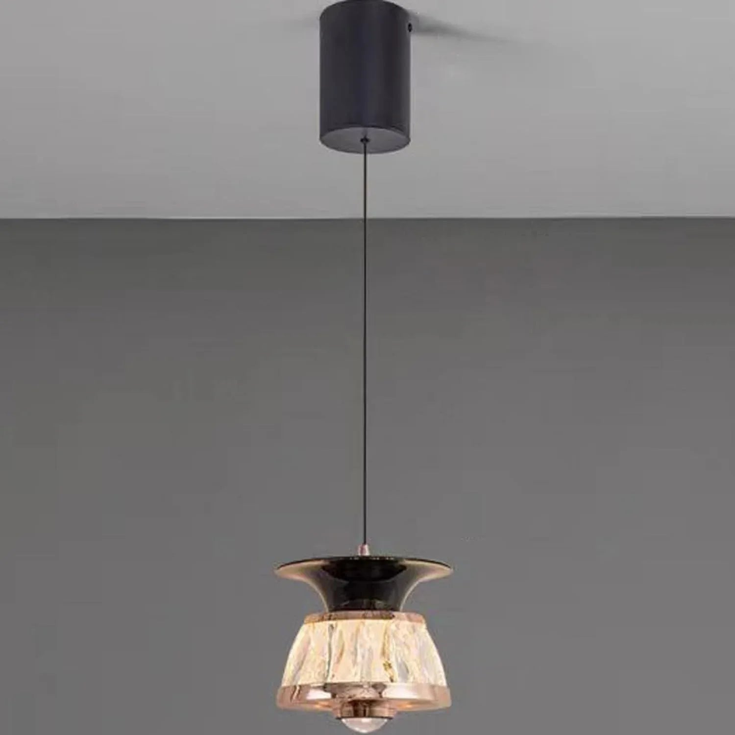 Audara-Creative Crystal Chandelier, 6-inch Ceiling Hanging Decorative Light Fixture, Modern Minimalist Style, Bohemian Style, Suitable for Bedrooms, Hotels, Kitchens, Islands, Entryways, Etc.