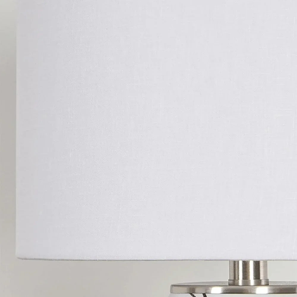 Audara-New Chinese Simple Bedroom Bedside Reading Desk Light Light Luxury Living Room Study Room Model Room Desk Lamp White Fabric Ceramic Table Lamp Coffee Shop Restaurant Showroom Lighting Fixture