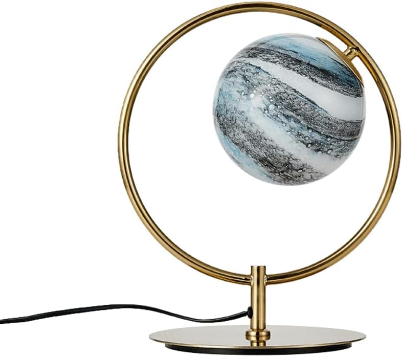 Audara-Postmodern Creative Bedroom Study Desk Light Art Design Planet Glass Desk Lamp Office Showroom Model House Table Lamp Hotel Club Villa Decoration Lighting Fixture