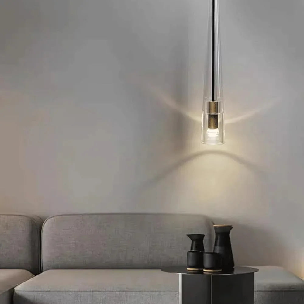 Audara-3-inch Minimalist Crystal Pendant Light, Bohemian Style, Suitable for Bedrooms, Bedside Tables, Hallways, Balconies, Living Rooms, Hotel Entryways, and Cafes.