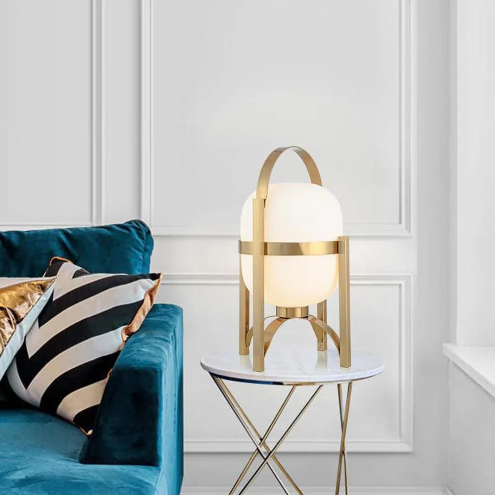 Audara-Modern Simple Showroom Sample Room Desk Light Light Luxury Creative White Glass Desk Lamp Mall Front Desk Rest Area Restaurant Decoration Lighting Fixture Club Living Room Bedroom Table Lamp