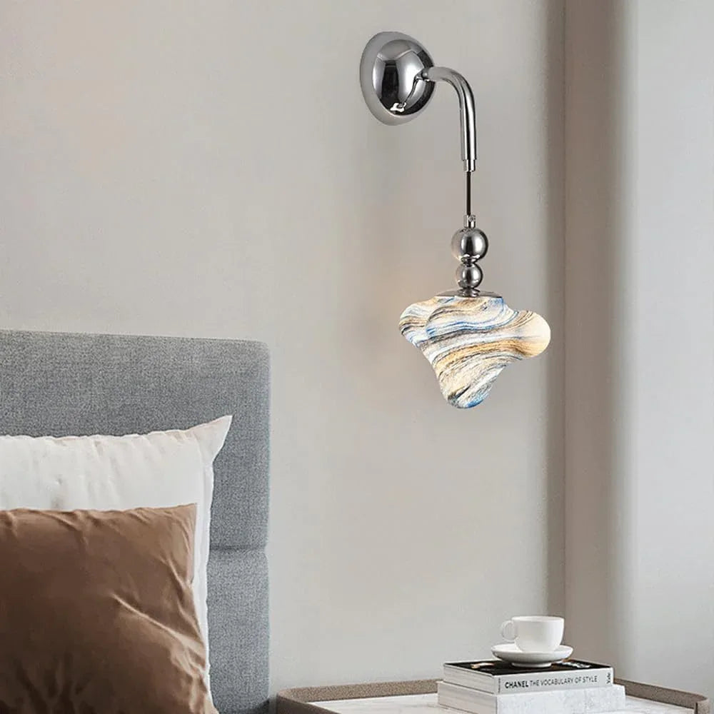 Audara-Superior Sense Bed Head Wall Lamp Simple Entryway Aisle Decorative Wall Lights Designer Starfish Glass Sconces Scandinavian Creative Art Mounted Lighting Fixture