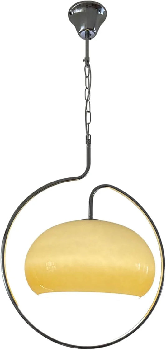 Audara-18-inch Glass Pendant Lights, European Modern Minimalist Style, Suitable for Installation in Various Spaces Such As Bedrooms, Hotels, Cafes, Restaurants, and Entryways