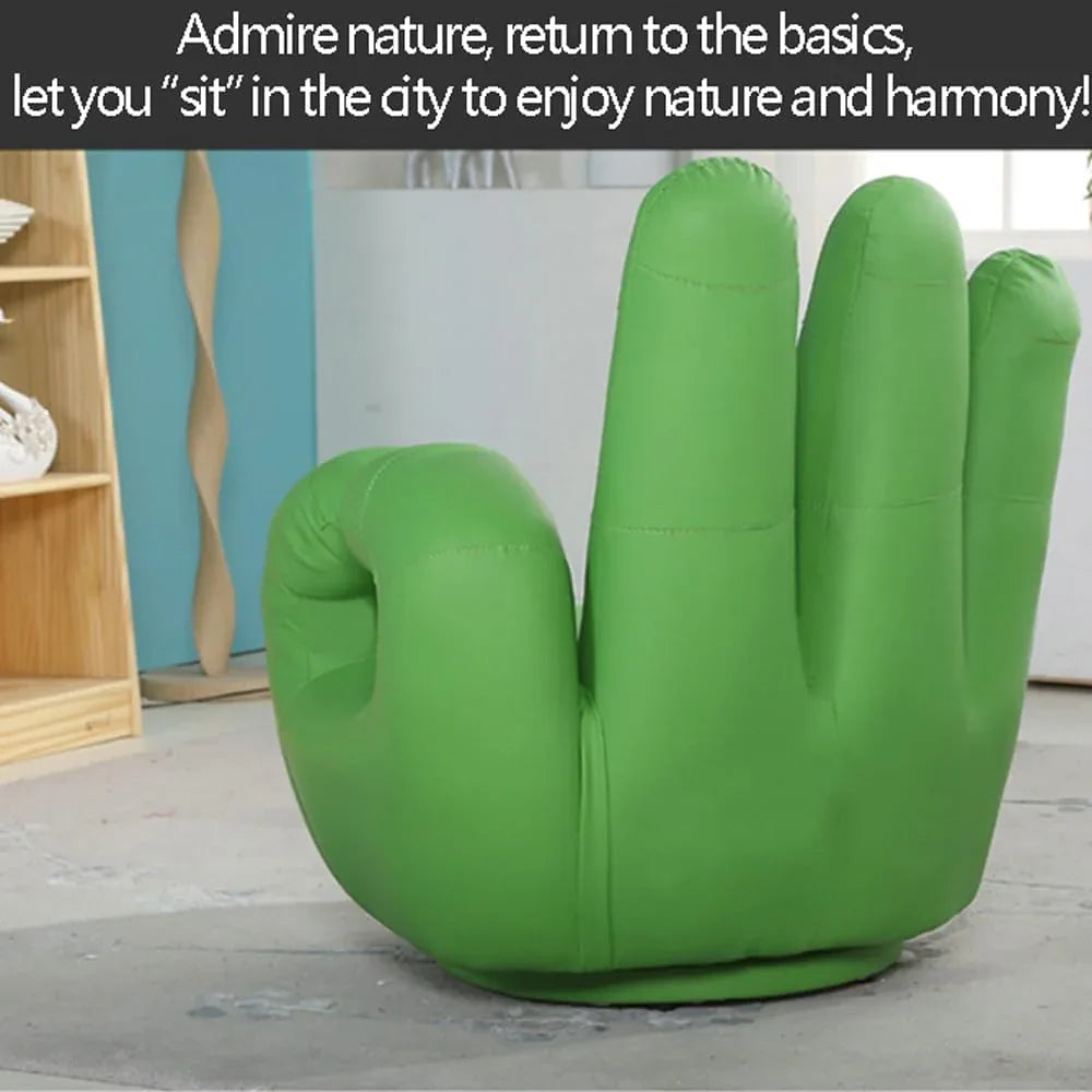 Audara-Sofa Finger ShapeSwivel Sofa Chair Simple and PracticalPU Easy to Cleanlounge Chair Multi-Color Availableaccent ChairLiving Room Bedroom Balconyreading ChairRestaurant HotelDecorative Chairs