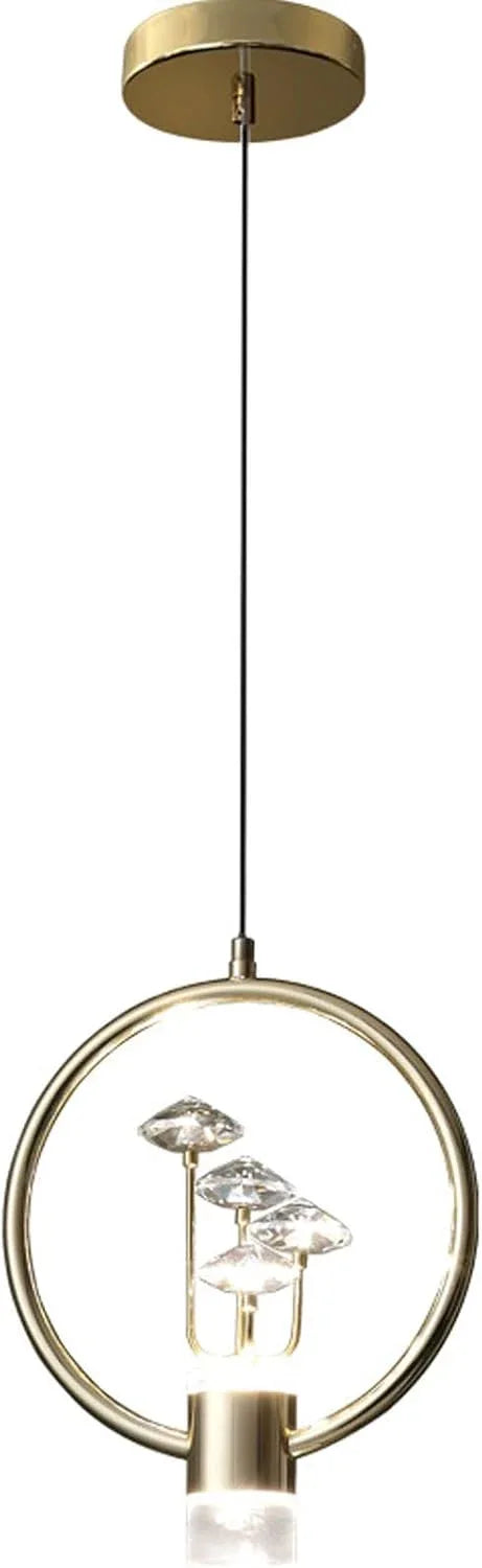 Audara-Crystal Pendant Light, 10-inch, Modern and Luxurious Style, Suitable for Various Lighting Applications Including Hotels, Restaurants, Kitchen Islands, and Bedrooms