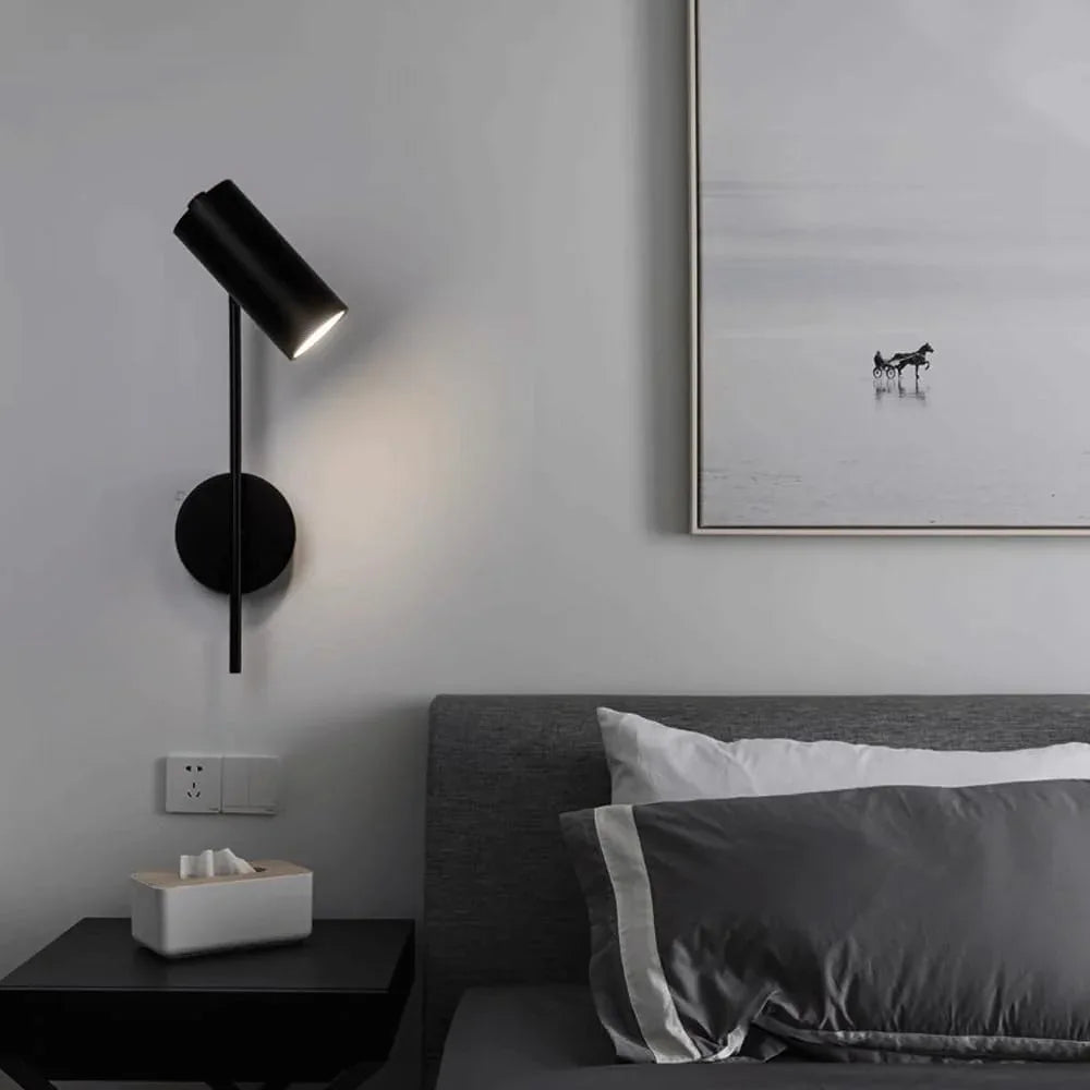 Audara-Rotatable Bedroom Bedside Wall Lamp Scandinavian Living Room Wall Lights Light Luxury Creative Staircase Sconces Aisle Corridor Metal Mounted Lighting Fixture