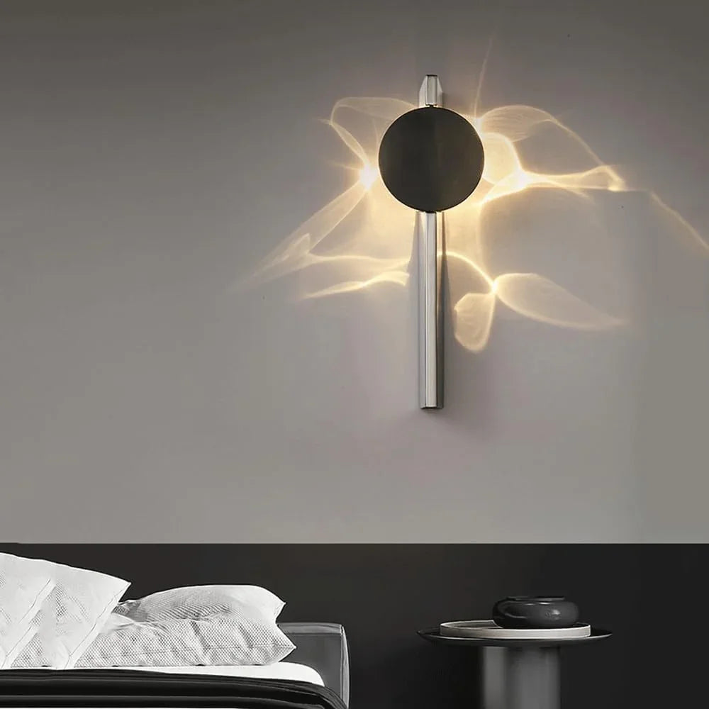Audara-Designer Minimalist Rotatable Wall Lamp Creative Light Effect Ripple Wall Lights Living Room Bedside Ambience Sconces Entrance Hall Passageway Stairs Mounted Lighting Fixture