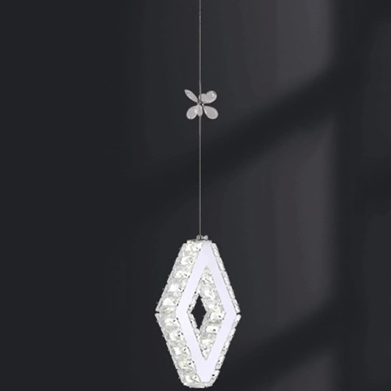 Audara-Crystal Pendant Light, 5-inch, Creative Decorative Lamp. Suitable for Modern, Minimalist, Bohemian, and European Styles. Ideal for Bedrooms, Hotel Rooms, Kitchens, Islands, Entryways, Etc.
