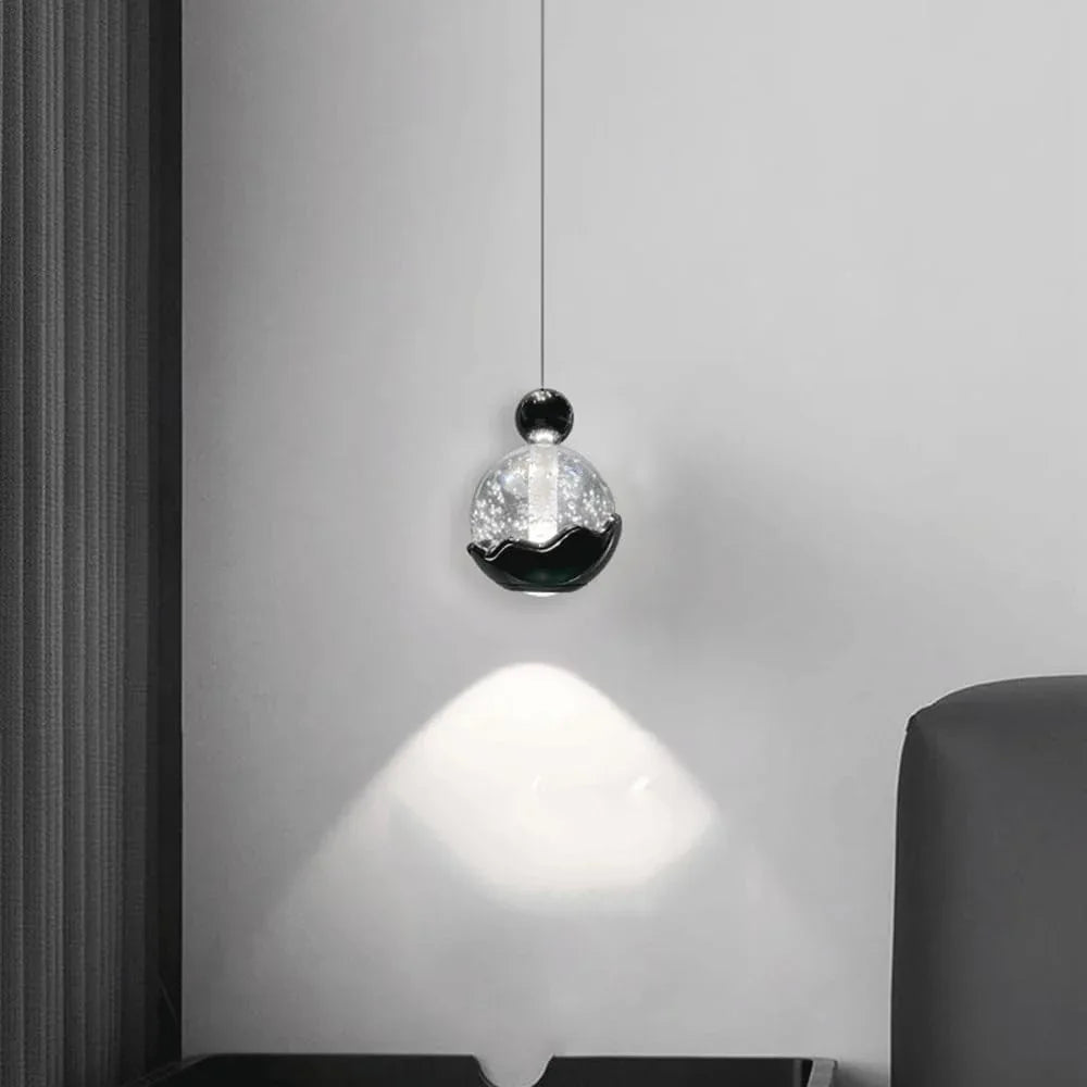 Audara-4-in Crystal Pendant Light, Decorative Lighting Fixture, Bohemian Style, European Minimalist Style, Suitable for Bedrooms, Hotel Entryways, Kitchen Islands, and Other Scenarios.