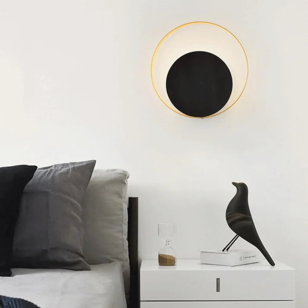 Audara-Simple Modern Bedroom Wall Lamp Living Room Backdrop Art Wall Lights Designer Fashion Skeleton Glass Sconces Aisle Corridor Metal Mounted Lighting Fixture