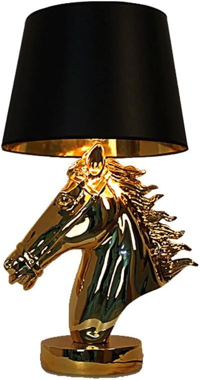 Audara-Scandinavian Creative Stallion Restaurant Cafe Desk Light Fashion Individuality Resin Fabric Desk Lamp Office Hotel Front Desk Table Lamp B&B Villa Club Lighting Fixture