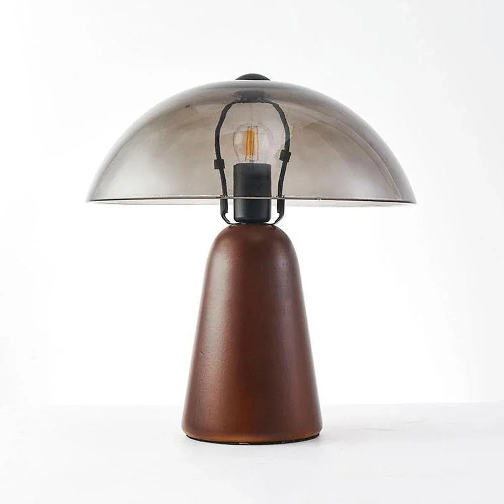 Audara-Postmodern Luxury Light Study Office Restaurant Decorative Desk Light Cozy Simple Solid Wood Glass Desk Lamp Apartment Living Room Bedroom Table Lamp Farmhouse Coffee Shop Club Lighting Fixture