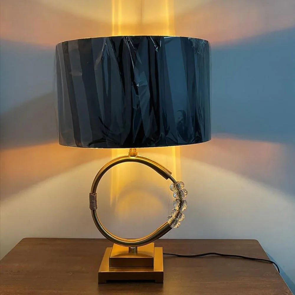 Audara-New Chinese Simple Study Office Desk Light High-end Light Luxury Fabric Crystal Desk Lamp Restaurant Hotel Coffee Shop Lighting Fixture Club Living Room Bedroom Tea House Table Lamp