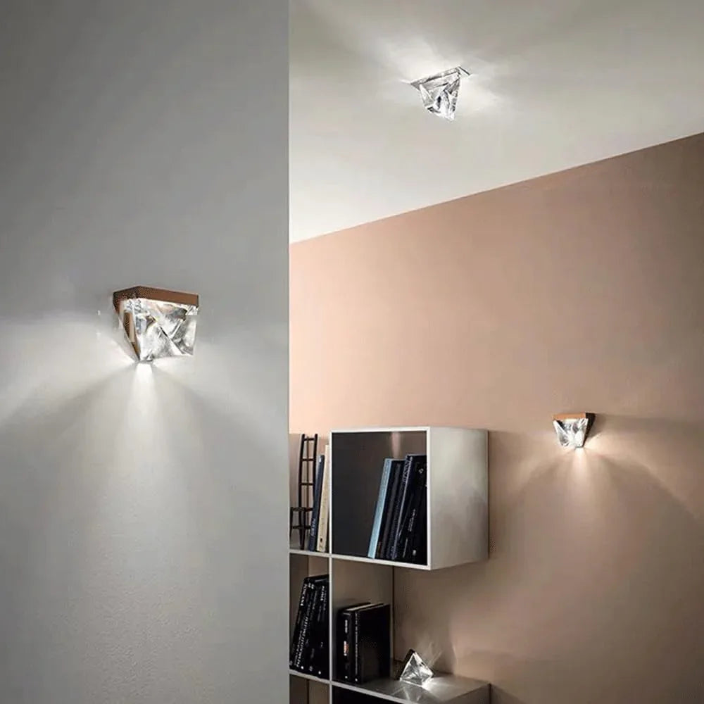 Audara-Scandinavian Bedroom Bedside Wall Lamp Hotel Light Luxury Creative Wall Lights Personalized Corridor Aisle Sconces Simple Fashion Crystal Mounted Lighting Fixture