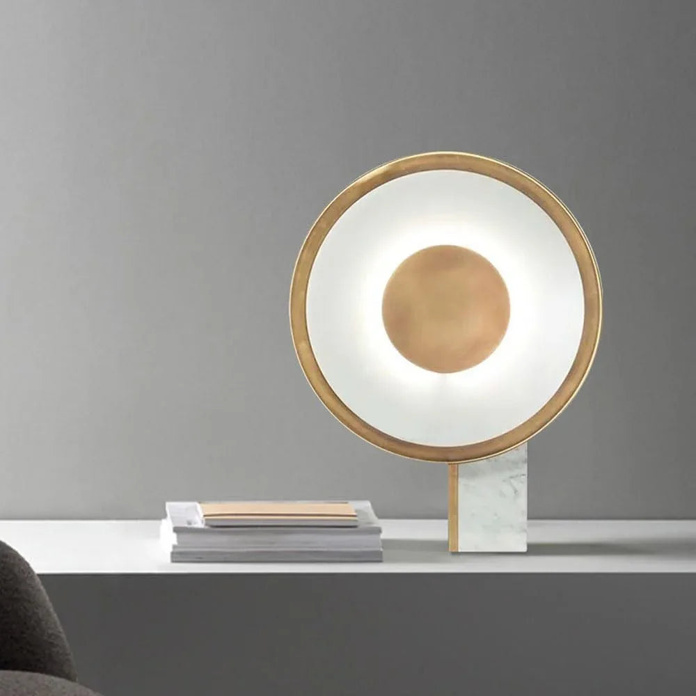 Audara-American Simple Acrylic Marble Desk Light Scandinavian Creative Sample Room Bedroom Bedside Desk Lamp Villa Farmhouse B&B Hotel Front Desk Lighting Fixture Cafe Restaurant Table Lamp