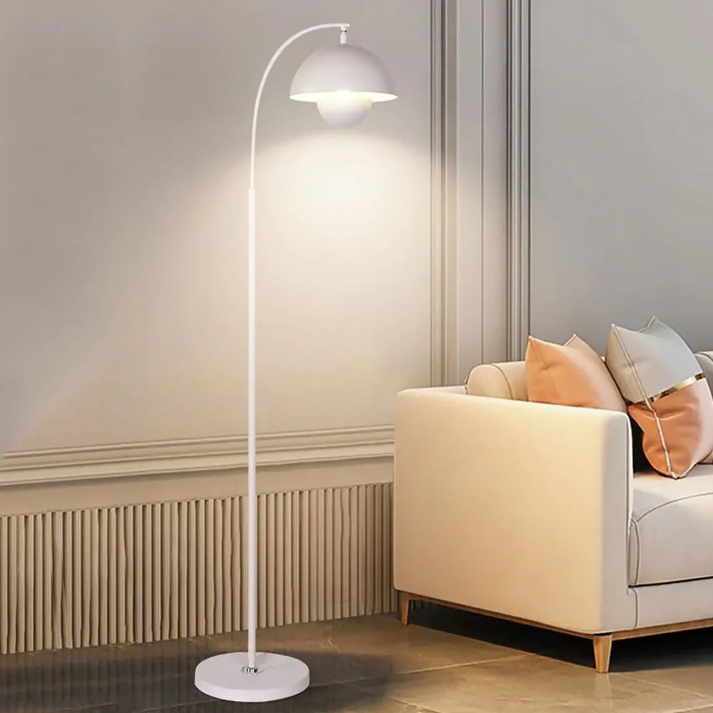 Audara-French Style Study Bedroom Floor Lamp Modern E26 Single Light Source Metal Standing Lamp Height Angle Adjustable Three Tones Living Room Torchiere Restaurant Hotel Decor Lighting Fixture