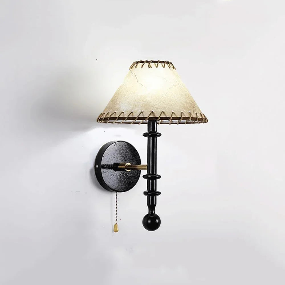 Audara-Japanese Wabi Sabi Style Headboard Wall Lamp Modern Minimalist Wooden Style Wall Lights Hallway Foyer Background Wall Sconces Living Room Bedroom Study Art Mounted Lighting Fixture