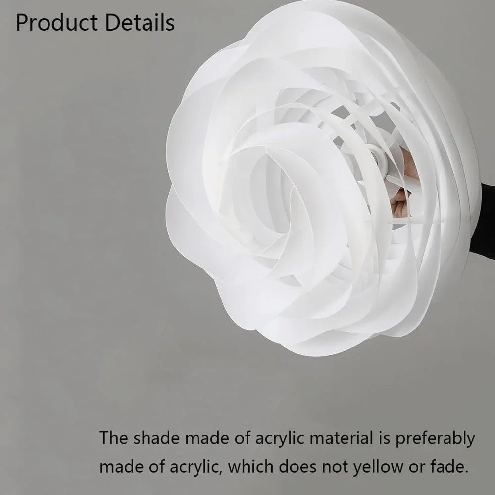 Audara-Scandinavian Creative Bedroom Flower Lighting Lamps Cozy Kids Room Acrylic Pendant Lightled Creative Art Dining Room Chandeliers Modern Minimalist Cafe Lighting Fixtures