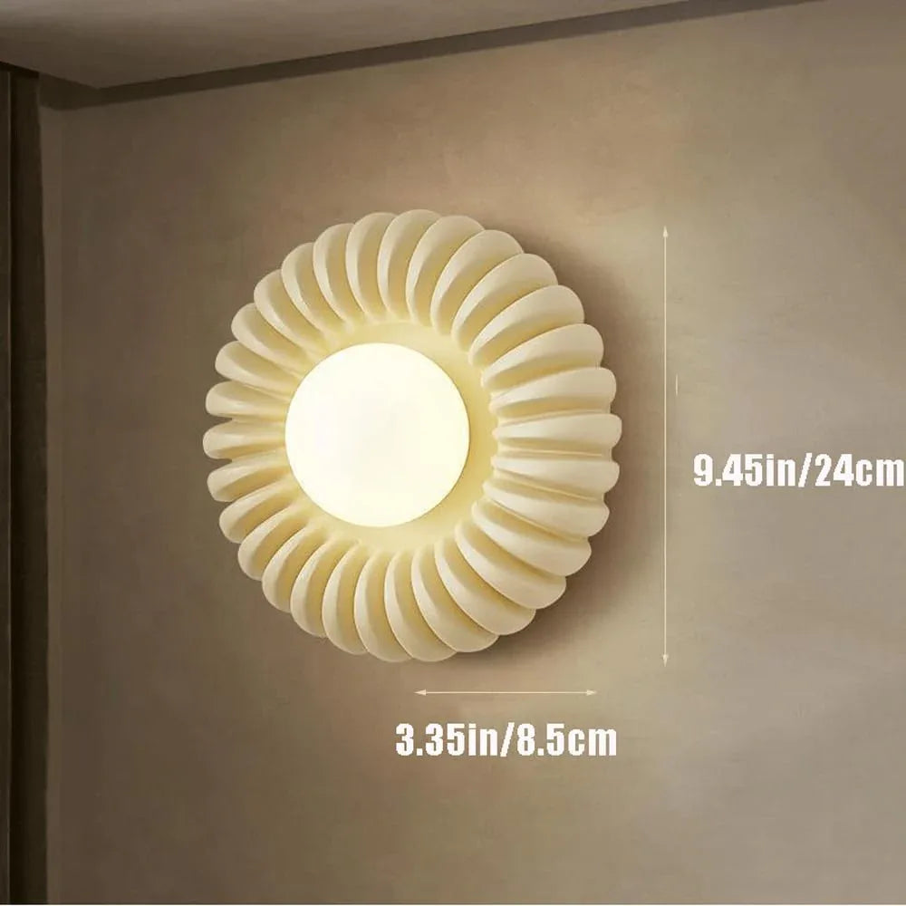 Audara-French Tien Yuan Wall Lamp Bedroom Bedside Background Wall Lights Japanese Style Wabi-sabi Wind Personalized Sconces Creative Corridor Aisle Decorative Mounted Lighting Fixture