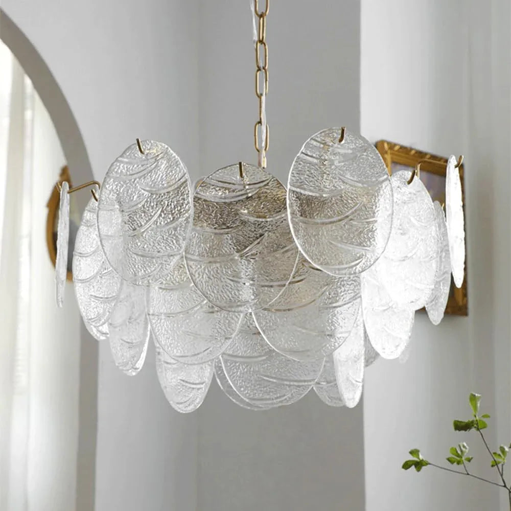 Audara-24-inch Crystal Chandeliers Round-Shaped European Modern Chandeliers Suitable for Living Rooms, Bedrooms, Studies, Dining Rooms, Hotels, Kitchens, and Island Ceiling Lights