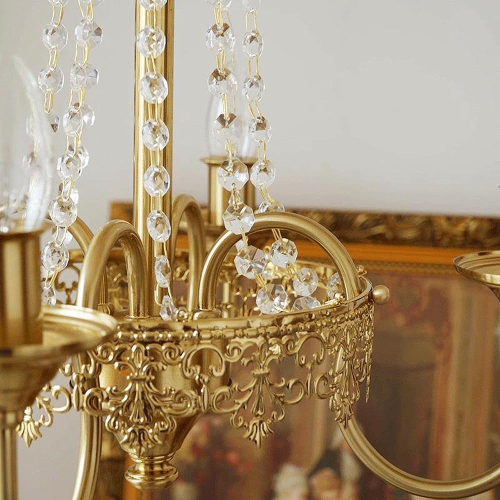 Audara-18-inch Crystal Chandeliers Can Be Installed in Various Spaces Such As Bedrooms, Hotels, and Kitchen Islands. Glass Round Chandelier for Living Room in Minimalist European Style.