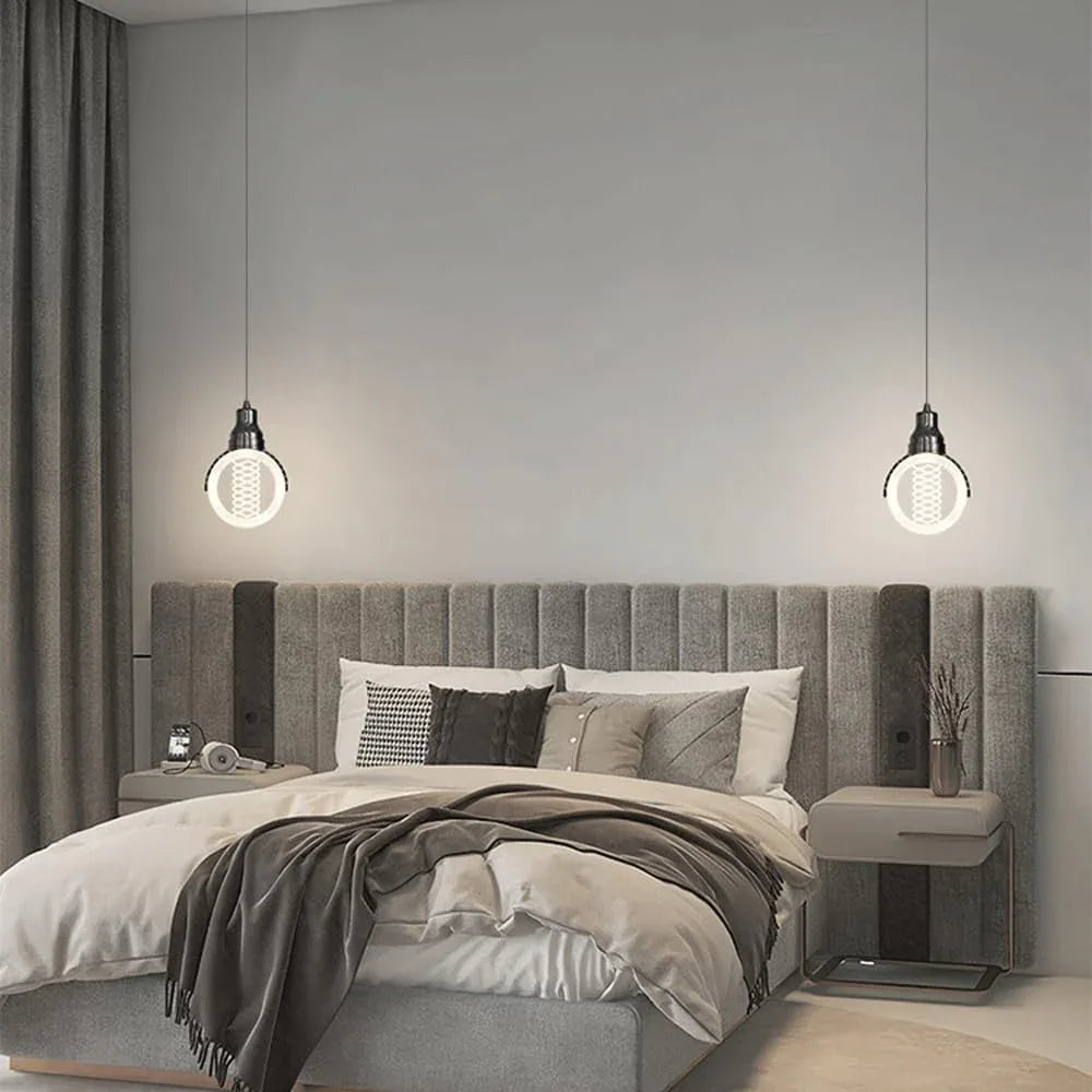 Audara-4-in Crystal Pendant Light, Decorative Lamp, Bohemian Style, European Minimalist Style, Suitable for Bedrooms, Hotel Entryways, Kitchen Islands, and Other Scenarios.