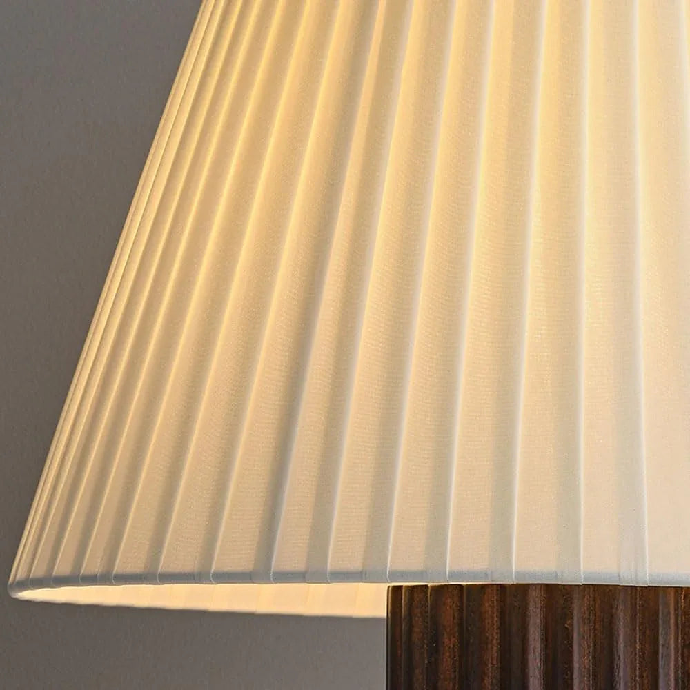 Audara-Vintage Wabi-sabi Style Living Room Sofa Beside Study Desk Light Warm Designer Model Fabric Solid Wood Desk Lamp Mall Front Desk Coffee Shop Farmhouse Lighting Fixture Bedroom Bedside Read Table Lamp