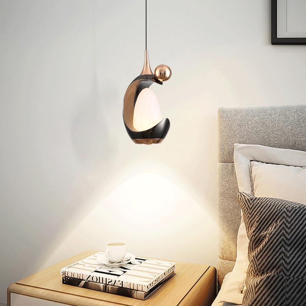 Audara-Modern Simple Liftable 3000K Warm Light Pendant Lightled Creative Light Luxury Bedside Chandeliers 3.74in Three Colors Available HangingLamp Bedroom Hallway Entryway Decor Lighting Fixture
