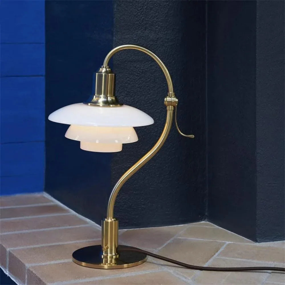 Audara-Classic Creative Bedroom Study Desk Light Luxury High-end Metal Desk Lamp Office Apartment Restaurant Table Lamp Farmhouse Villa Library Hotel Room Mall Front Desk Lighting Fixture