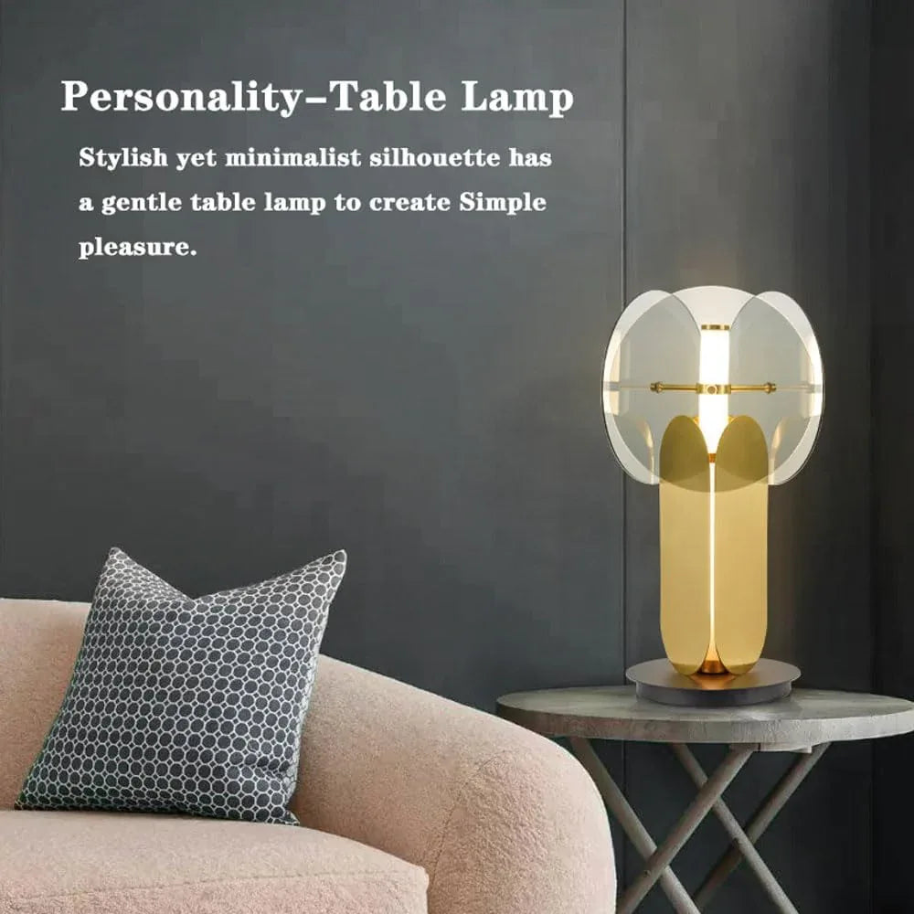 Audara-Simple Fashion Living Room Sofa Beside Study Desk Light Office Bedroom Bedside Desk Lamp Villa Restaurant B&B Country Table Lamp Light Luxury Creative Stone Metal Lighting Fixture