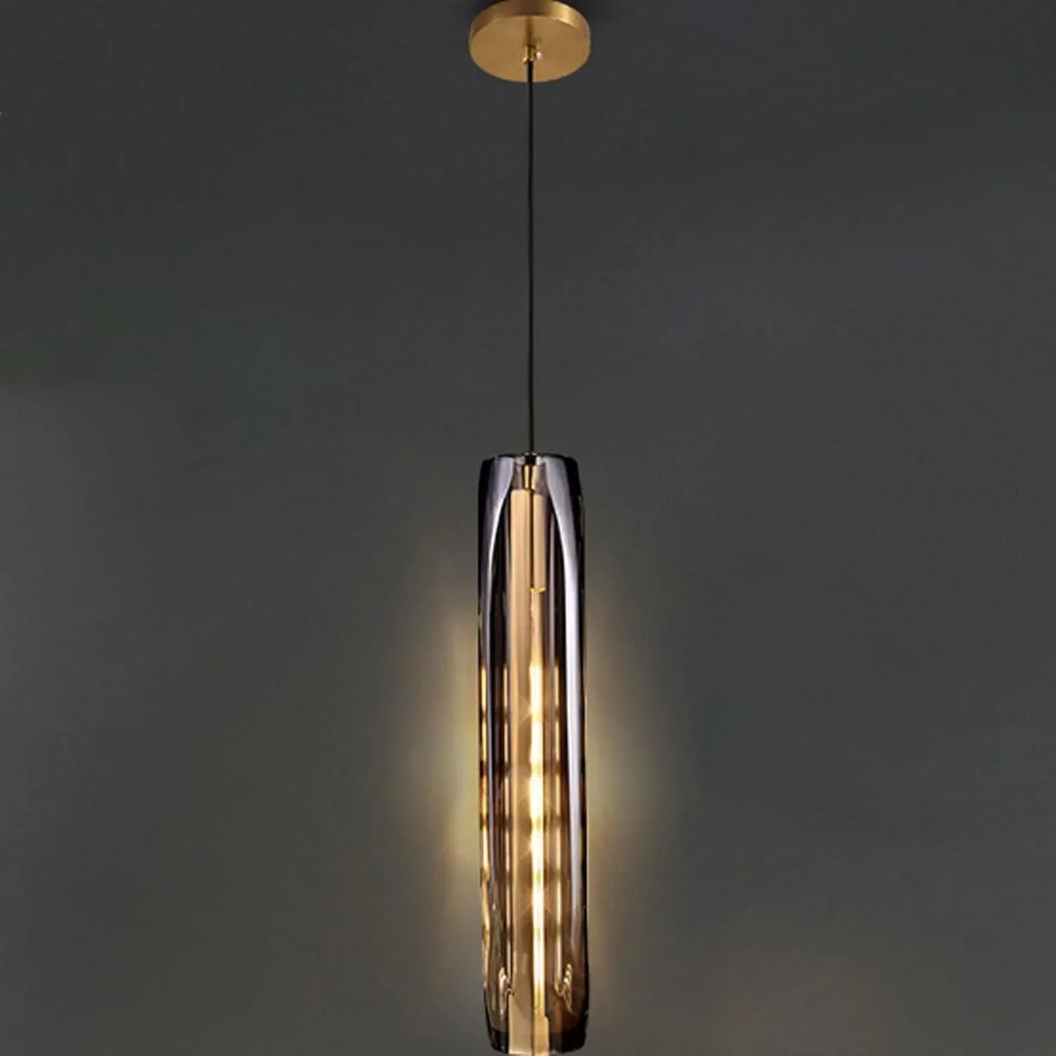 Audara-Crystal Pendant Light, 2.7 Inches in Diameter, Long Decorative Chandelier, Modern and Luxurious Style, Suitable for Various Places Such As Hotels, Restaurants, Kitchen Islands, and Bedrooms.