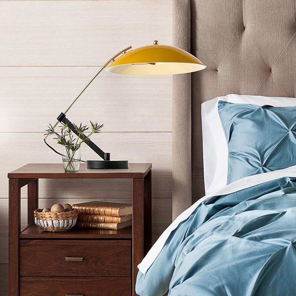 Audara-Postmodern Fashion Study Bedroom Desk Light Simple Creative Electroplating Hardware Desk Lamp Club Restaurant Coffee Shop Villa Lighting Fixture Office Living Room Decoration Table Lamp