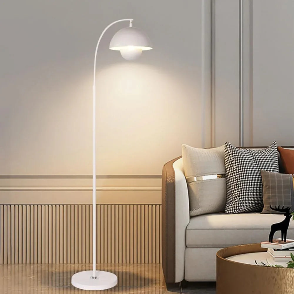 Audara-French Style Study Bedroom Floor Lamp Modern E26 Single Light Source Metal Standing Lamp Height Angle Adjustable Three Tones Living Room Torchiere Restaurant Hotel Decor Lighting Fixture