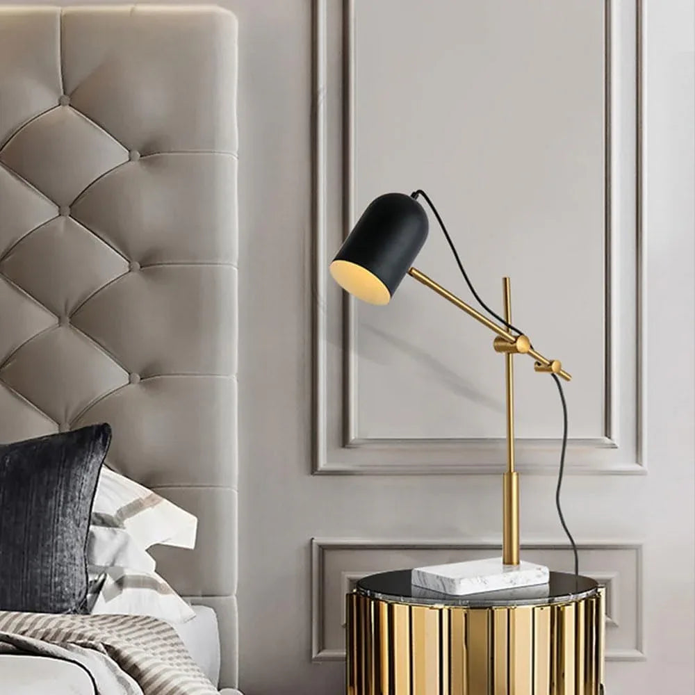 Audara-Luxury Simple Office Hotel Treasury Desk Light Postmodern Creative Marble Desk Lamp Dormitory Apartment Studio Table Lamp Club Mall Hotel Front Desk Model Room Backdrop Lighting Fixture
