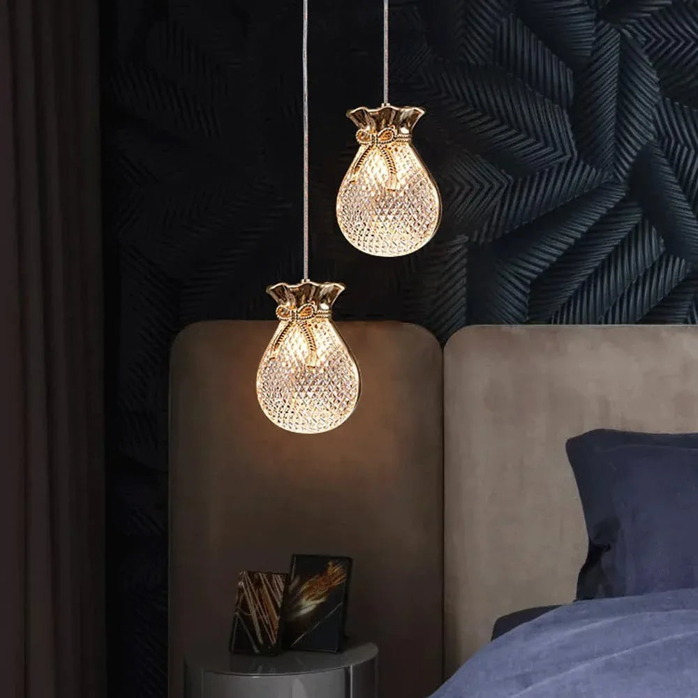 Audara-4-incrystal Pendant Light, Bohemian, Southeast Asian, and European Minimalist Style, Suitable for Various Settings Such As Bedrooms, Hotels, Restaurants, Entryways, Kitchen Islands, Etc.