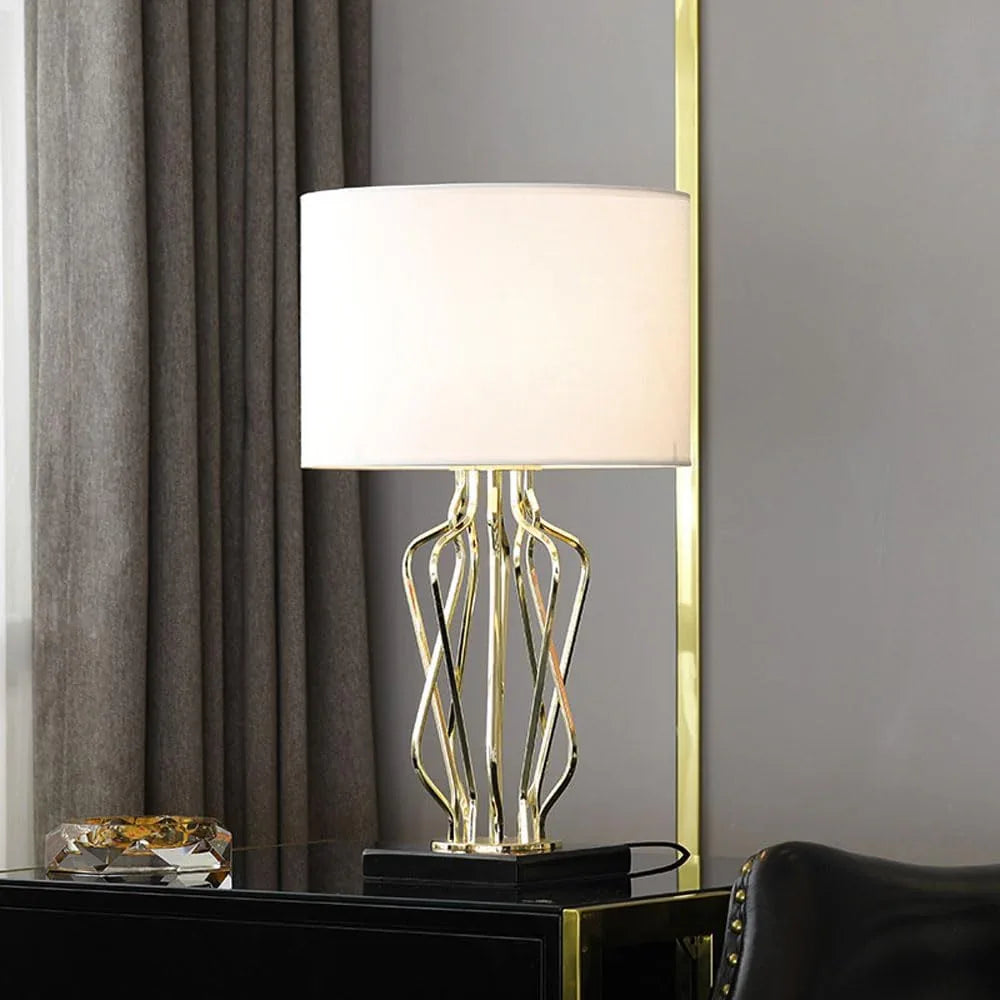 Audara-Scandinavian Creative Study Office Desk Light Light Luxury High-end High-end Marble Metal Desk Lamp Living Room Bedroom Dining Room Table Lamp Club Villa Farmhouse Rustic Lighting Fixture