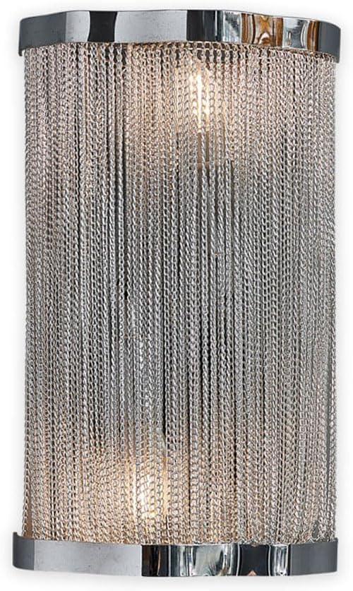 Audara-Modern Light Luxury Tassel Aluminum Chain Wall Lamp Creative Simple Living Room Backdrop Wall Lights LED Double Head E14 Lamp Holder Bedroom Bedside Wall Sconces For Hotel Corridor Lighting Fixture