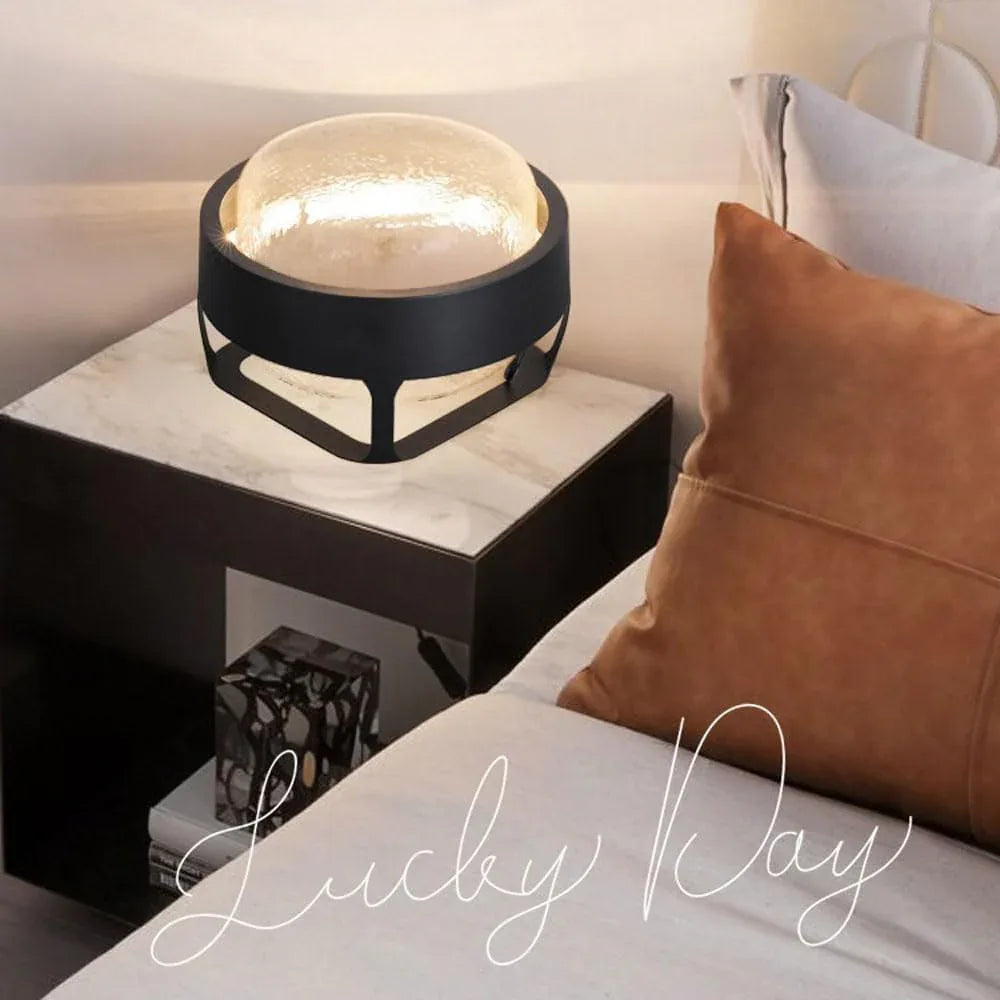 Audara-Italian Designer Showroom Living Room Bedroom Desk Light Luxury Metal Glass Desk Lamp Hotel Front Desk Coffee Shop Table Lamp Villa Club Library Decoration Lighting Fixture