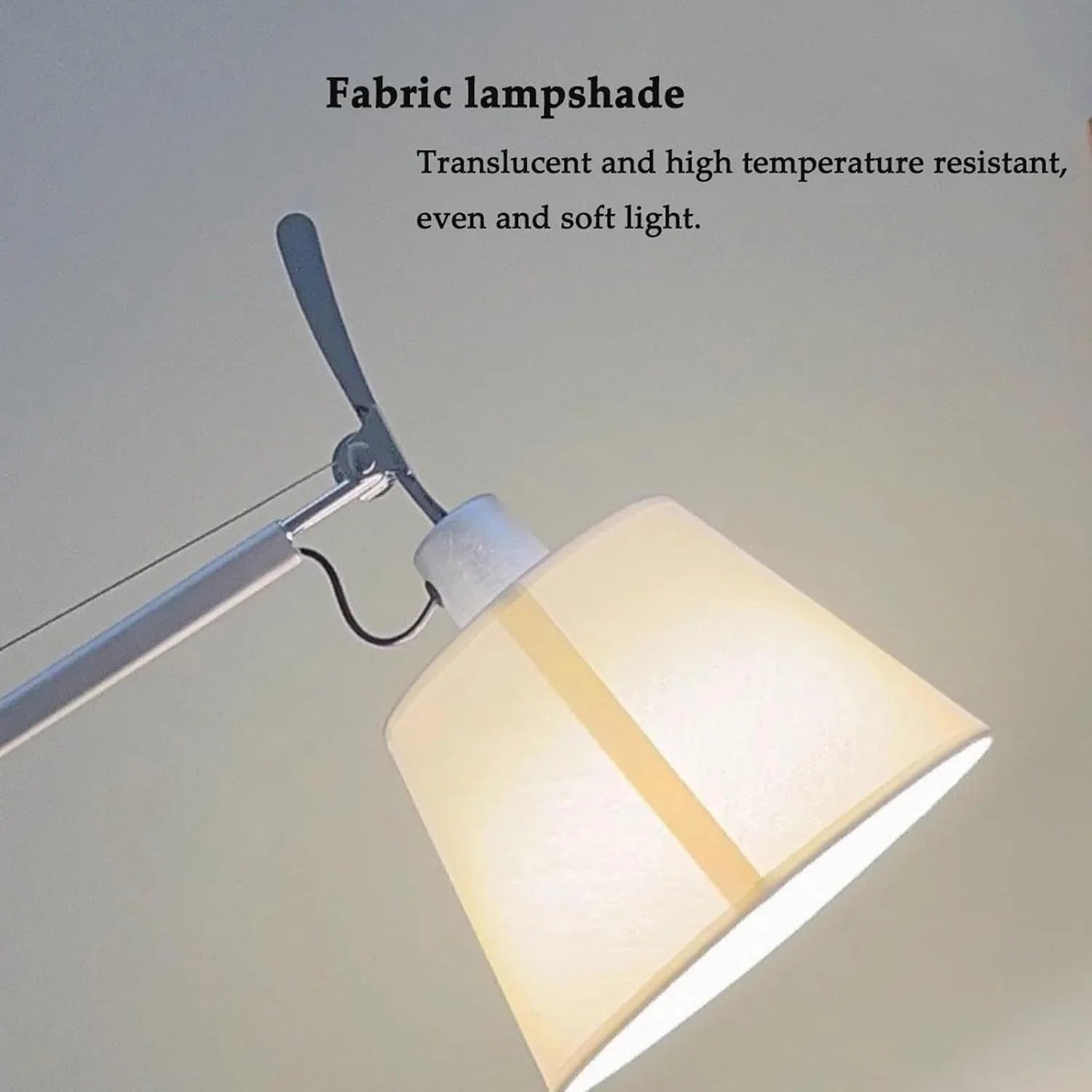 Audara-Creative Adjustable Cantilever Aluminum Floor Lamp 3 Color Dimming E26 Study Office Standing Lamp Showroom Farmhouse B&B Torchiere Restaurant Bedroom Lighting Fixture