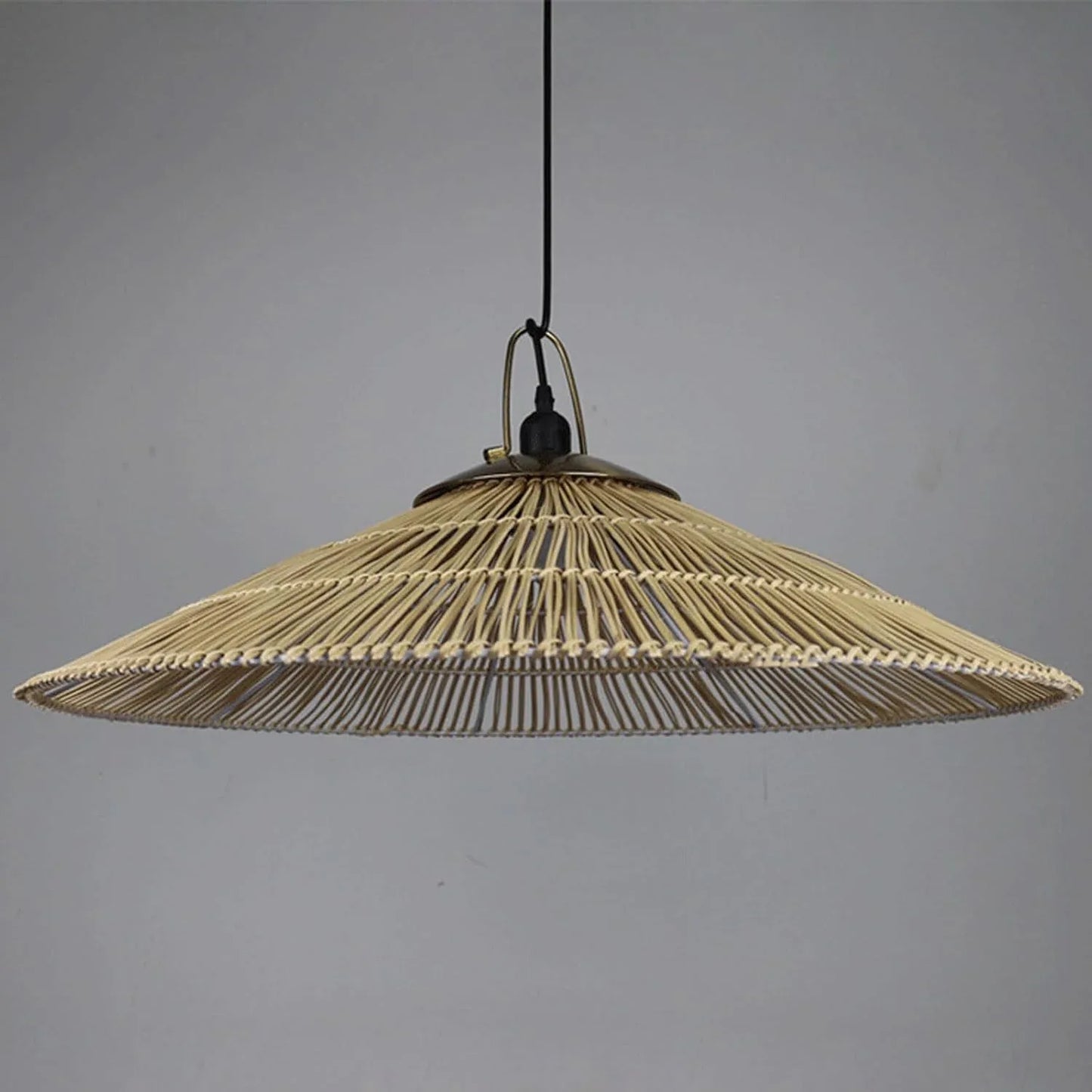 Audara-28-inch Woven Pendant Light Bohemian, Wabi-Sabi, and Multi-Style Ceiling Light Fixture Suitable for Bedrooms, Hotels, Study Rooms, Dining Areas, Entryways, and More Retro Lamp