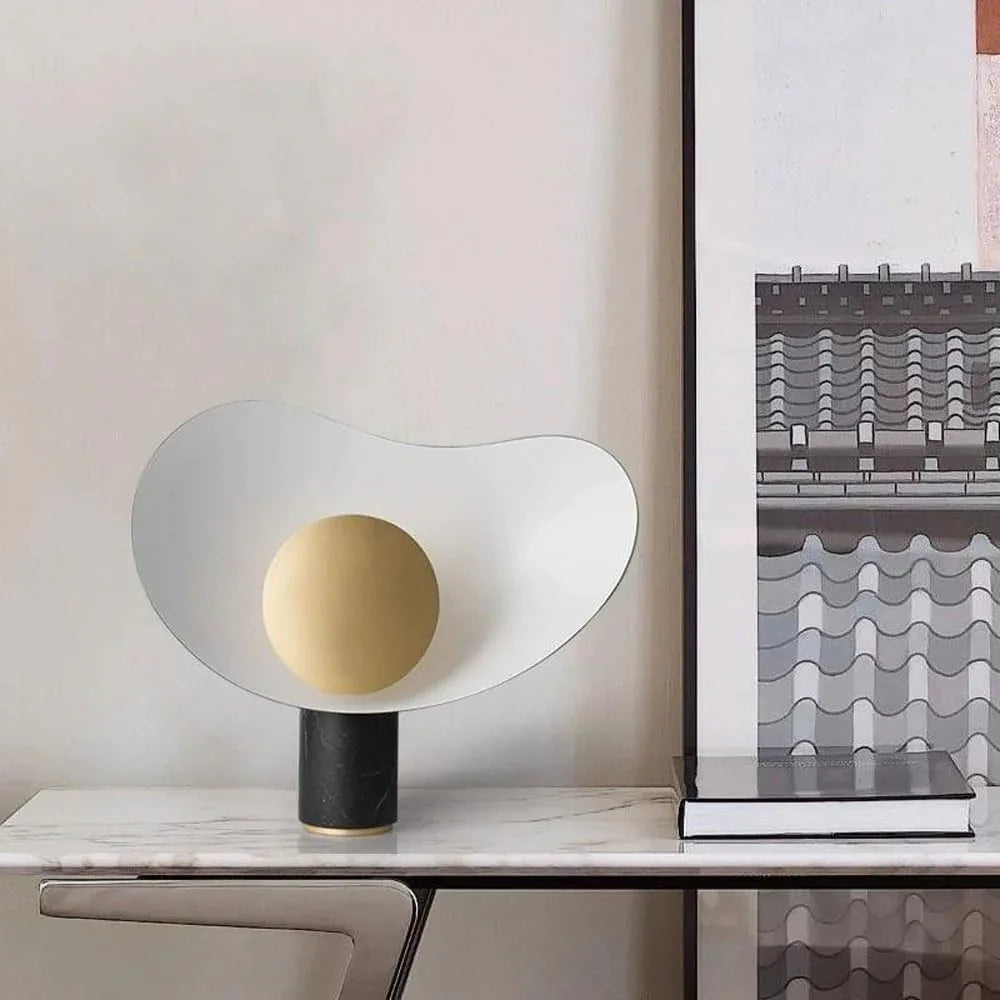Audara-Postmodern Simple Bedroom Bedside Desk Light Scandinavian Creative Marble Desk Lamp Villa Showroom Showcase Mall Front Desk Lighting Fixture Cafe Restaurant Living Room Table Lamp