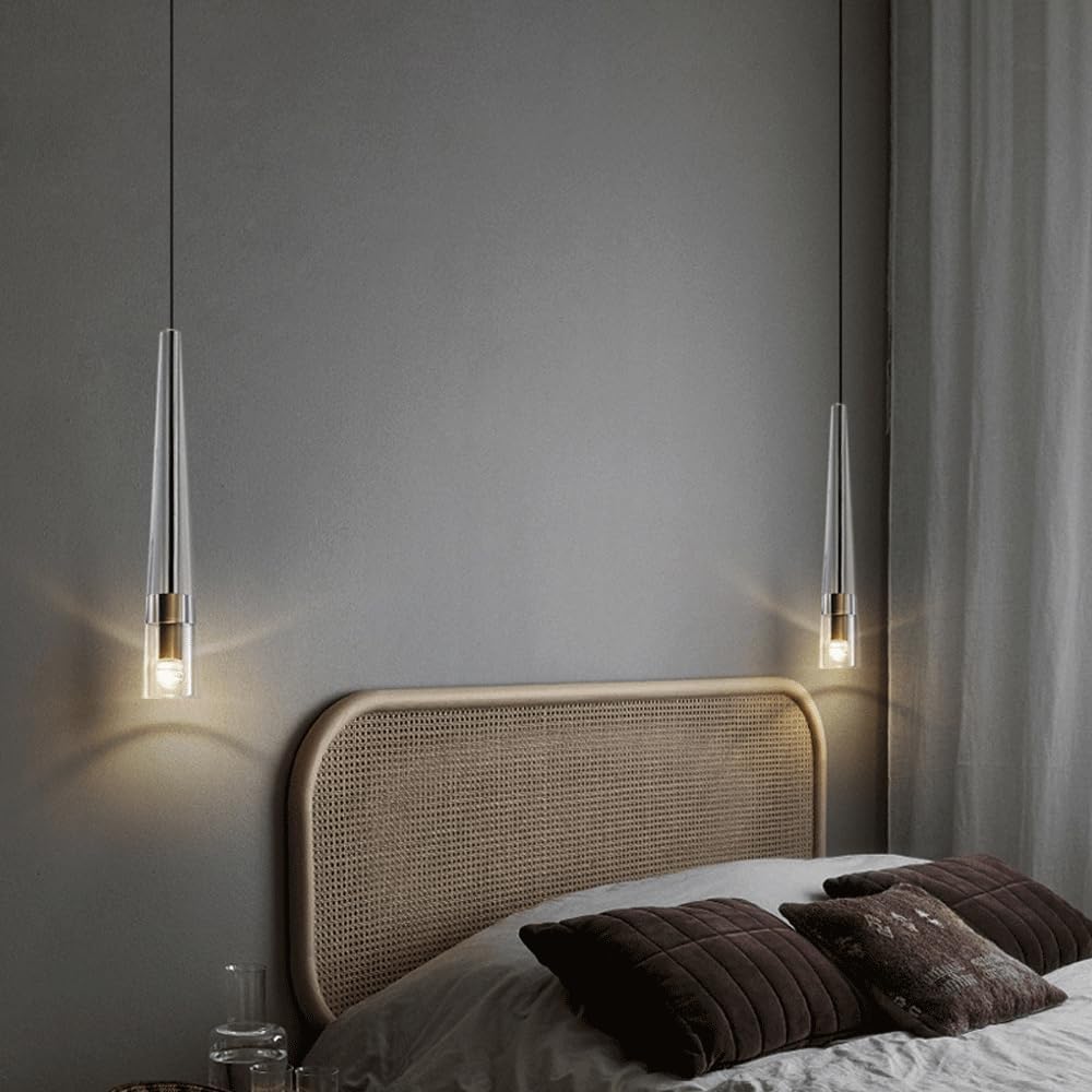 Audara-Small-Sized Crystal Pendant Light, European Modern Minimalist Style, Suitable for Installation in Various Spaces Such As Bedrooms, Hotels, Restaurant Entryways, Cafes, and Kitchen Islands