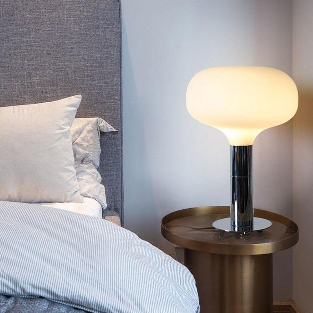 Audara-Simple Creative Bedroom Bedside Desk Light Chinese Retro Metal White Frosted Glass Desk Lamp Hotel Coffee Shop Restaurant Table Lamp Sample Room Backdrop Villa Lighting Fixture