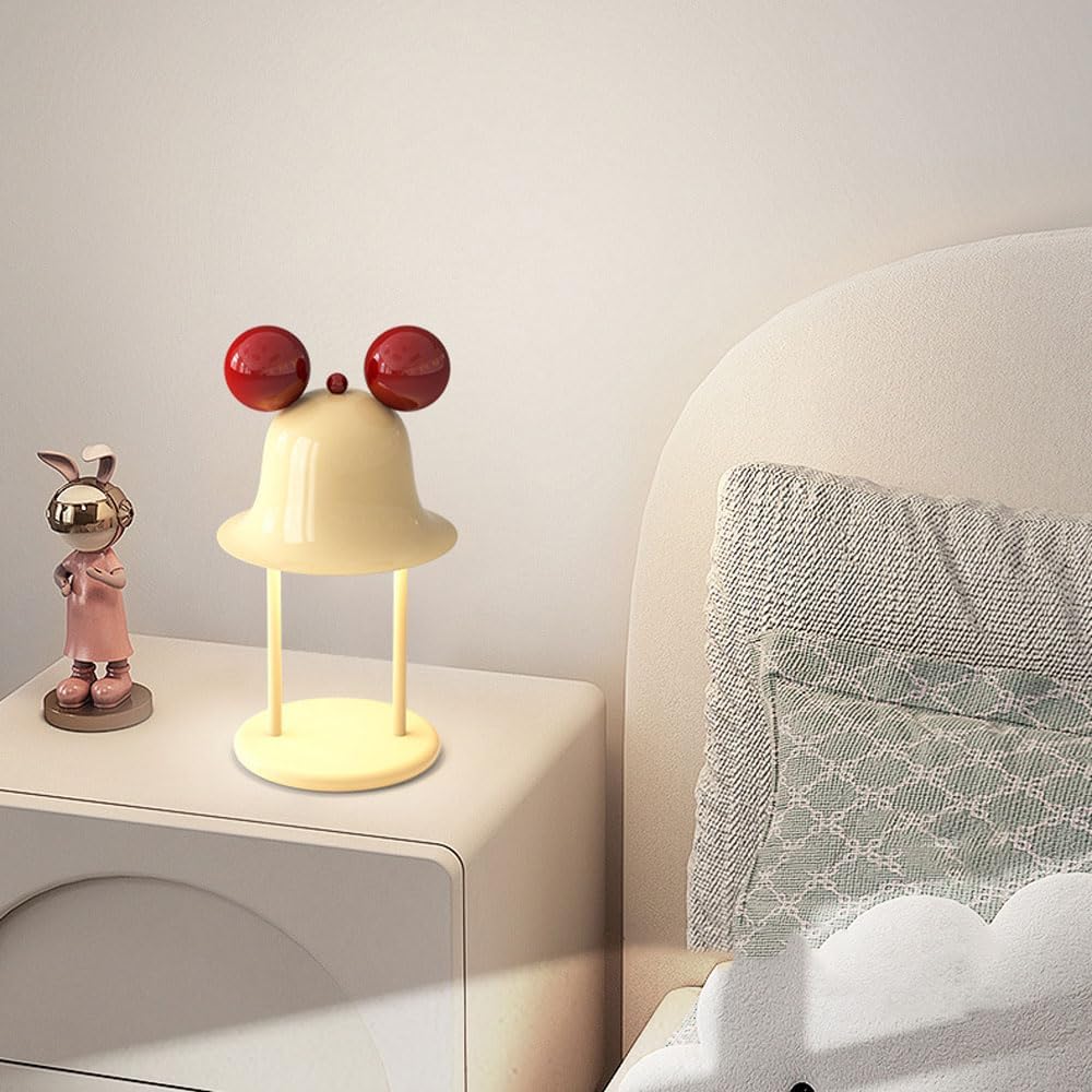 Audara-Creative Cream Wind Dining Room Bar Desk Light Cute Warm Metal Desk Lamp Bedroom Kids Room Dormitory Table Lamp Library Amusement Park School Lighting Fixture