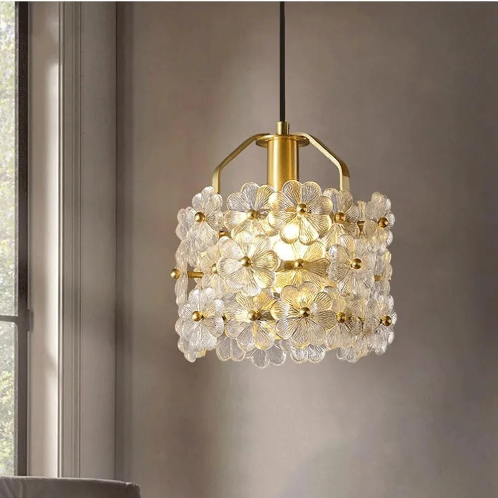 Audara-8-inch Crystal Chandeliers Can Be Installed in Various Spaces Such As Bedrooms, Hotels, and Kitchen Islands. Small Chandelier for Living Room in Minimalist European Style.