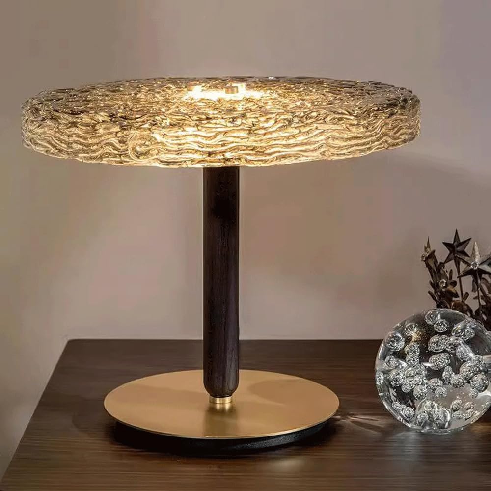 Audara-Postmodern Fashion Living Room Bedroom Study Desk Light Cosy Sofa Side Counter Bedside Desk Lamp Simple Striped Glass Table Lamp Cafe B&B Restaurant B&B Farmhouse Lighting Fixture