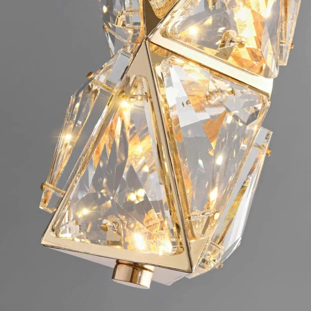 Audara-Small Crystal Pendant Light, 3-inch Diameter, Modern Minimalist Bohemian Style Decorative Lamp, Suitable for Various Spaces Such As Bedrooms, Hotels, Entryways, and Cafes