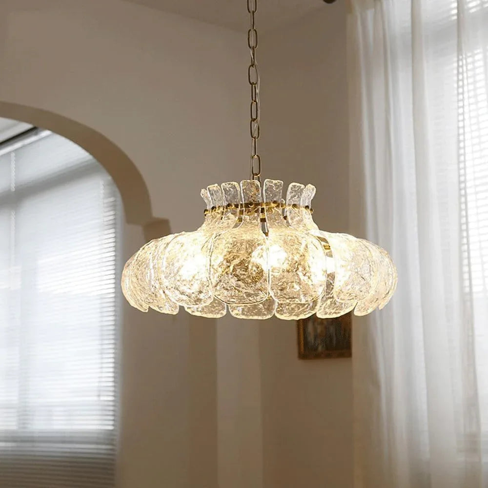 Audara-20-inch Crystal Chandeliers Can Be Installed in Various Spaces Such As Bedrooms, Hotels, and Kitchen Islands. Glass Chandelier for Living Room in Minimalist European Style.