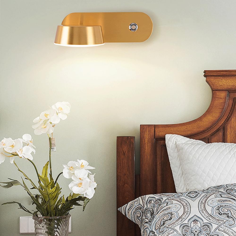 Audara-Scandinavian Full Copper Wall Lamp Living Room Bedroom Backdrop Wall Lights Mid Century Style Sensor LED Sconces Corridor Aisle Stairs Mounted Lighting Fixture