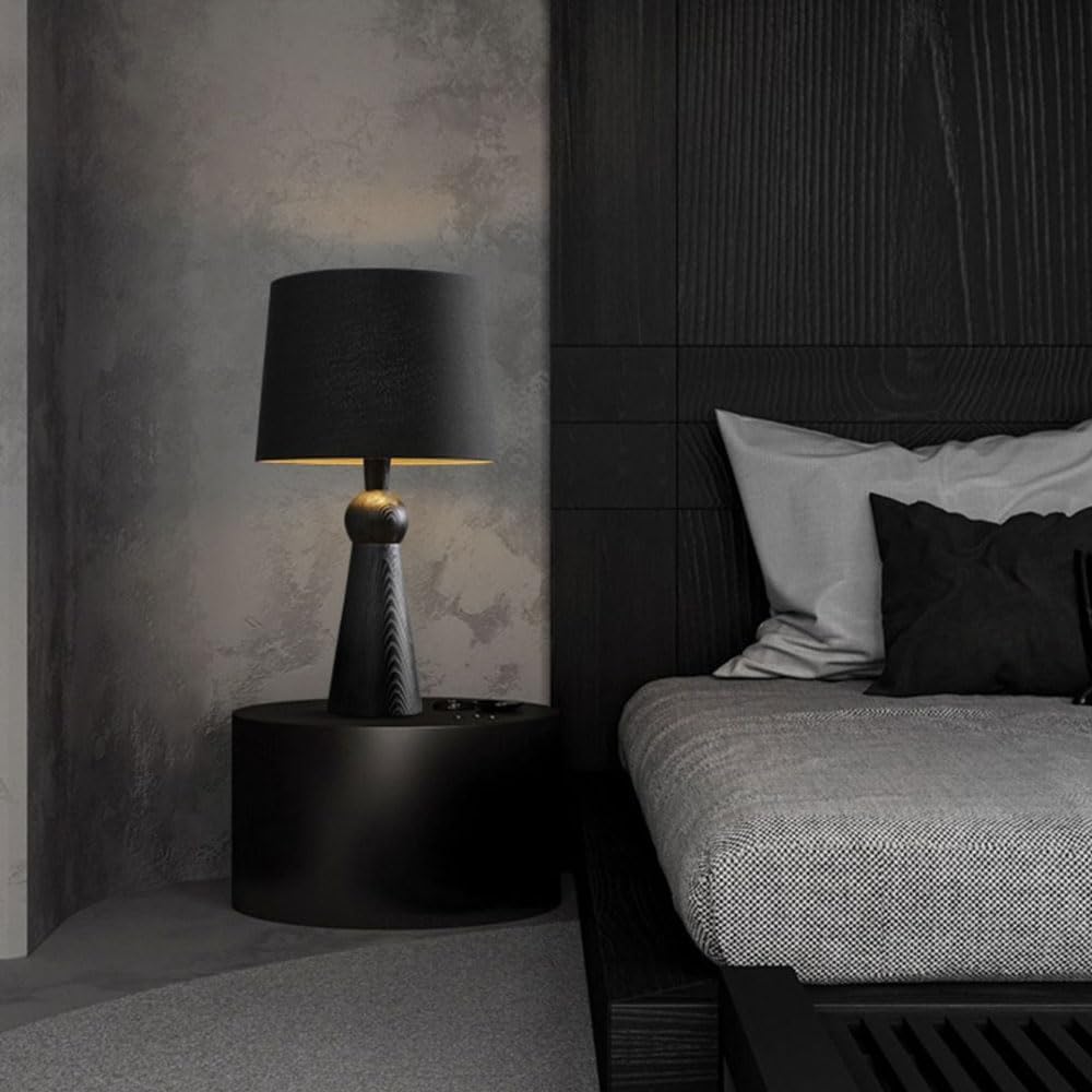 Audara-Warm Creative Bedroom Bedside Living Room Desk Light Simple Romantic Fabric Wooden Desk Lamp Office Apartment Dormitory Table Lamp Restaurant Coffee Shop Sample Room Lighting Fixture